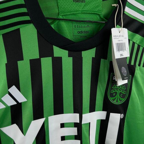 2023/24 Adidas Aeroready Austin FC MLS Soccer Jersey Mens 2XL  Yeti Green Black - Picture 9 of 9